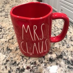 Rae Dunn red Mrs Clause mug